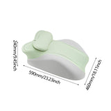 Maxbell Memory Cotton Bed Wedge Pillow Simple for Side Sleeping Watching Movies Green