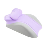 Maxbell Memory Cotton Bed Wedge Pillow Simple for Side Sleeping Watching Movies Violet