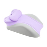 Maxbell Memory Cotton Bed Wedge Pillow Simple for Side Sleeping Watching Movies Violet