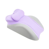 Maxbell Memory Cotton Bed Wedge Pillow Simple for Side Sleeping Watching Movies Violet