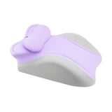 Maxbell Memory Cotton Bed Wedge Pillow Simple for Side Sleeping Watching Movies Violet