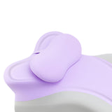 Maxbell Memory Cotton Bed Wedge Pillow Simple for Side Sleeping Watching Movies Violet