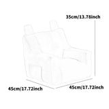 Maxbell Kids Bean Bag Chair Comfortable Indoor Decoration Lazy Sofa with Side Pocket yellow 45x45x35cm