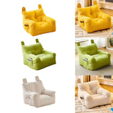 Maxbell Kids Bean Bag Chair Comfortable Indoor Decoration Lazy Sofa with Side Pocket yellow 45x45x35cm