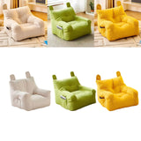 Maxbell Kids Bean Bag Chair Comfortable Indoor Decoration Lazy Sofa with Side Pocket yellow 45x45x35cm
