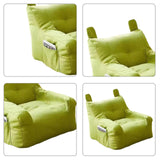 Maxbell Kids Bean Bag Chair Comfortable Indoor Decoration Lazy Sofa with Side Pocket green 45x45x35cm