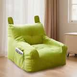 Maxbell Kids Bean Bag Chair Comfortable Indoor Decoration Lazy Sofa with Side Pocket green 45x45x35cm