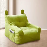 Maxbell Kids Bean Bag Chair Comfortable Indoor Decoration Lazy Sofa with Side Pocket green 50x50x45cm