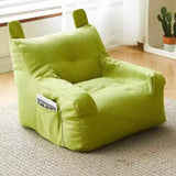 Maxbell Kids Bean Bag Chair Comfortable Indoor Decoration Lazy Sofa with Side Pocket green 50x50x45cm