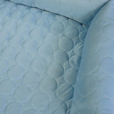 Maxbell Summer Cooling Dog Bed with Pillow Washable Cat Pad for Small Dogs Home Cats 70cmx70cmx15cm blue