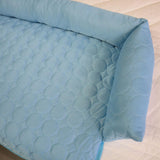 Maxbell Summer Cooling Dog Bed with Pillow Washable Cat Pad for Small Dogs Home Cats 90cmx90cmx18cm blue