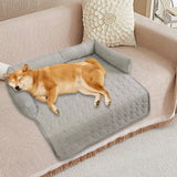 Maxbell Summer Cooling Dog Bed with Pillow Washable Cat Pad for Small Dogs Home Cats 70cmx70cmx15cm gray