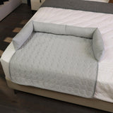 Maxbell Summer Cooling Dog Bed with Pillow Washable Cat Pad for Small Dogs Home Cats 90cmx90cmx18cm gray