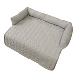 Maxbell Summer Cooling Dog Bed with Pillow Washable Cat Pad for Small Dogs Home Cats 90cmx90cmx18cm gray