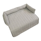 Maxbell Summer Cooling Dog Bed with Pillow Washable Cat Pad for Small Dogs Home Cats 90cmx90cmx18cm gray