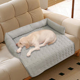 Maxbell Summer Cooling Dog Bed with Pillow Washable Cat Pad for Small Dogs Home Cats 90cmx90cmx18cm gray
