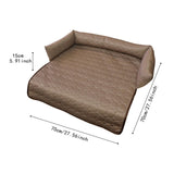Maxbell Summer Cooling Dog Bed with Pillow Washable Cat Pad for Small Dogs Home Cats 70cmx15cm coffee