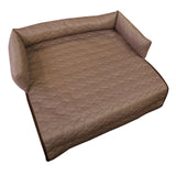 Maxbell Summer Cooling Dog Bed with Pillow Washable Cat Pad for Small Dogs Home Cats 70cmx15cm coffee