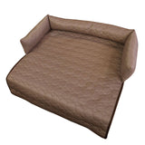 Maxbell Summer Cooling Dog Bed with Pillow Washable Cat Pad for Small Dogs Home Cats 70cmx15cm coffee