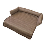 Maxbell Summer Cooling Dog Bed with Pillow Washable Cat Pad for Small Dogs Home Cats 70cmx15cm coffee