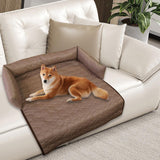 Maxbell Summer Cooling Dog Bed with Pillow Washable Cat Pad for Small Dogs Home Cats 70cmx15cm coffee