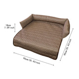 Maxbell Summer Cooling Dog Bed with Pillow Washable Cat Pad for Small Dogs Home Cats 90cmx18cm coffee