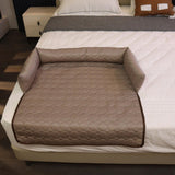 Maxbell Summer Cooling Dog Bed with Pillow Washable Cat Pad for Small Dogs Home Cats 90cmx18cm coffee