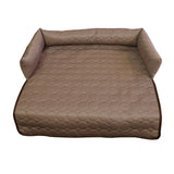 Maxbell Summer Cooling Dog Bed with Pillow Washable Cat Pad for Small Dogs Home Cats 90cmx18cm coffee