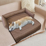 Maxbell Summer Cooling Dog Bed with Pillow Washable Cat Pad for Small Dogs Home Cats 90cmx18cm coffee