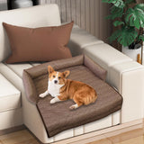 Maxbell Summer Cooling Dog Bed with Pillow Washable Cat Pad for Small Dogs Home Cats 90cmx18cm coffee