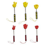 Maxbell Telescopic Teacher Pointer Portable Extendable Hand Pointer for Presentation Red Victory Gesture