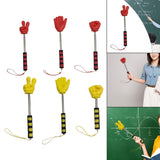 Maxbell Telescopic Teacher Pointer Portable Extendable Hand Pointer for Presentation Red Victory Gesture