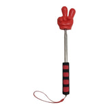 Maxbell Telescopic Teacher Pointer Portable Extendable Hand Pointer for Presentation Red Victory Gesture