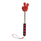 Maxbell Telescopic Teacher Pointer Portable Extendable Hand Pointer for Presentation Red Victory Gesture
