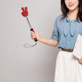 Maxbell Telescopic Teacher Pointer Portable Extendable Hand Pointer for Presentation Red Victory Gesture