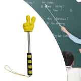 Maxbell Telescopic Teacher Pointer Portable Extendable Hand Pointer for Presentation Yellow Victory
