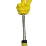 Maxbell Telescopic Teacher Pointer Portable Extendable Hand Pointer for Presentation Yellow Victory