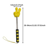 Maxbell Telescopic Teacher Pointer Portable Extendable Hand Pointer for Presentation Yellow Victory
