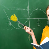 Maxbell Telescopic Teacher Pointer Portable Extendable Hand Pointer for Presentation Yellow Hand