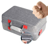 Maxbell Game Console Carrying Case Gaming Accessories for USB Cables Charging Cables Gray