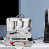 Maxbell Game Console Carrying Case Gaming Accessories for USB Cables Charging Cables Gray
