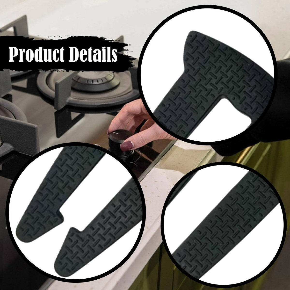Maxbell 5Pcs Gas Stove Knob Locks Security Locks Protector Burner Knob Safety Covers