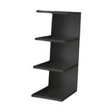 Maxbell Desk Bookshelf 3 Tier Multifunction Portable Storage Rack for Office Desktop Black