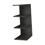 Maxbell Desk Bookshelf 3 Tier Multifunction Portable Storage Rack for Office Desktop Black