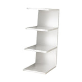 Maxbell Desk Bookshelf 3 Tier Multifunction Portable Storage Rack for Office Desktop White