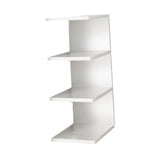 Maxbell Desk Bookshelf 3 Tier Multifunction Portable Storage Rack for Office Desktop White
