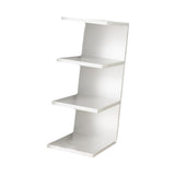 Maxbell Desk Bookshelf 3 Tier Multifunction Portable Storage Rack for Office Desktop White