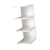 Maxbell Desk Bookshelf 3 Tier Multifunction Portable Storage Rack for Office Desktop White