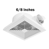 Maxbell Bathroom Exhaust Fan Compact Quiet Durability Easy Installation Bathroom Fan 6 inch