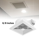 Maxbell Bathroom Exhaust Fan Compact Quiet Durability Easy Installation Bathroom Fan 6 inch